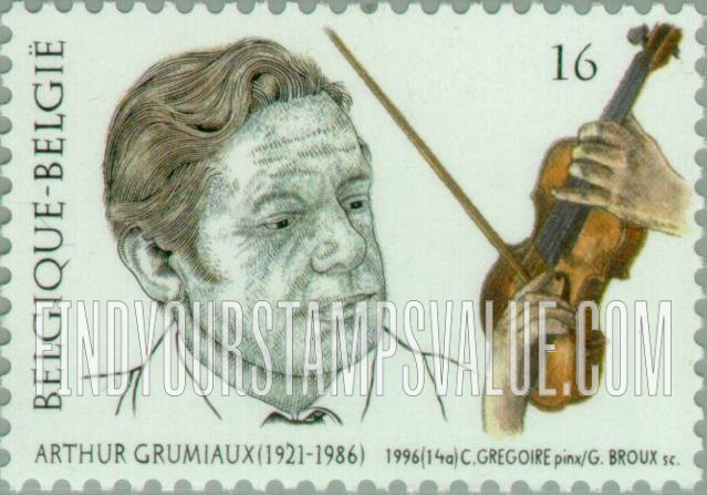 FindYourStampsValue: Music and Literature: Arthur Grumiaux (1921-86), violinist