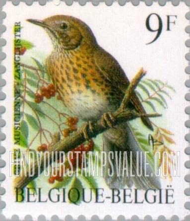 FindYourStampsValue: Birds: Grive musicienne
