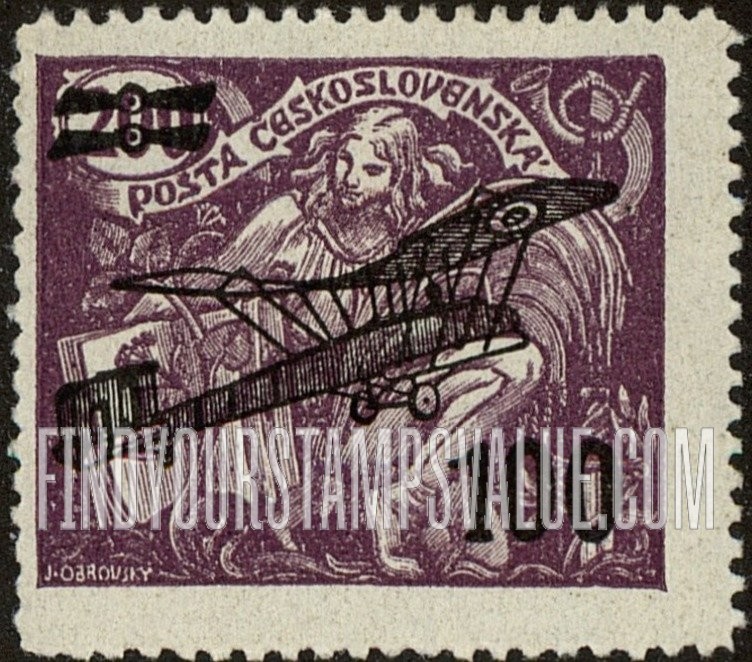 FindYourStampsValue: AIR POST STAMPS - Agriculture and Science: Stamps of 1920 Surcharged in Black