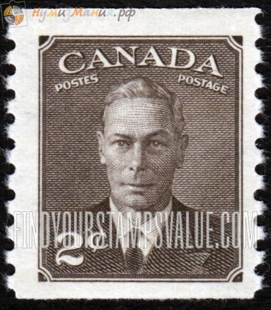 FindYourStampsValue: Coil Stamps: King George VI