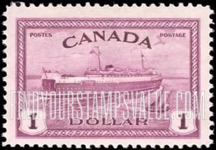 FindYourStampsValue: Train Ferry, Prince Edward Island