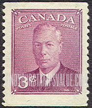 FindYourStampsValue: Coil Stamps: King George VI