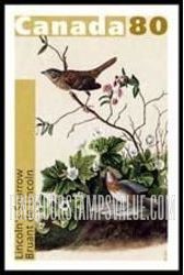 Bird Paintings by John James Audubon: Lincoln’s sparrow