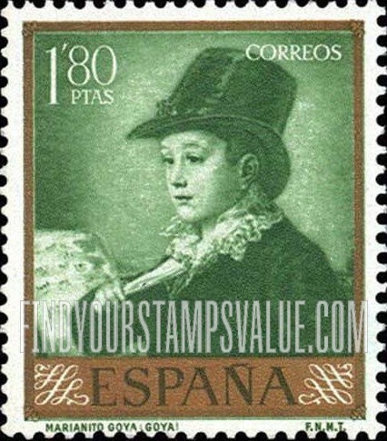 FindYourStampsValue: Goya Paintings: Goya’s grandson Marianito