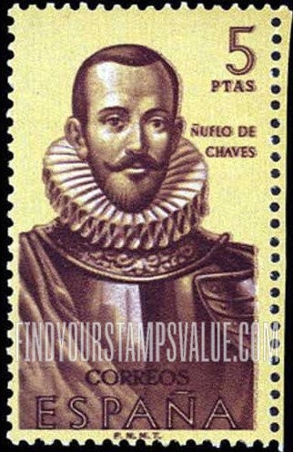 FindYourStampsValue: Builders of the New World: Nuflo de Chaves