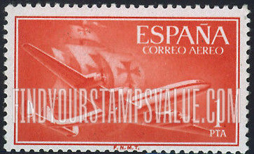 FindYourStampsValue: Air Post: Plane and Caravel