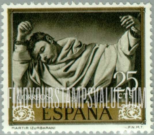 FindYourStampsValue: Zurbaran Paintings: Martyr