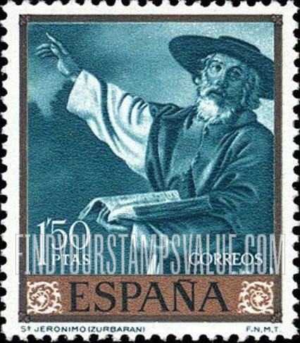 FindYourStampsValue: Zurbaran Paintings: St. Jerome