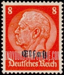 FindYourStampsValue: OCCUPATION - Stamps of Germany 1933-36: Overprinted in Black