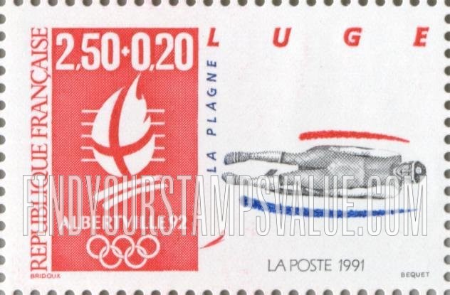 FindYourStampsValue: SEMI-POSTAL - Albertville Olympic Type: Luge