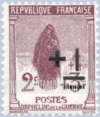 FindYourStampsValue: SEMI-POSTAL - Widow at Grave: Semi-Postal Stamps of 1917-19 Surcharged