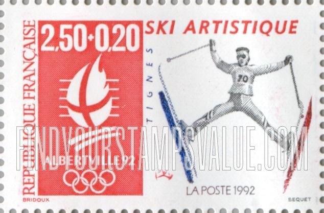 FindYourStampsValue: SEMI-POSTAL - Winter Olympics Type of 1990: Acrobatic skiing