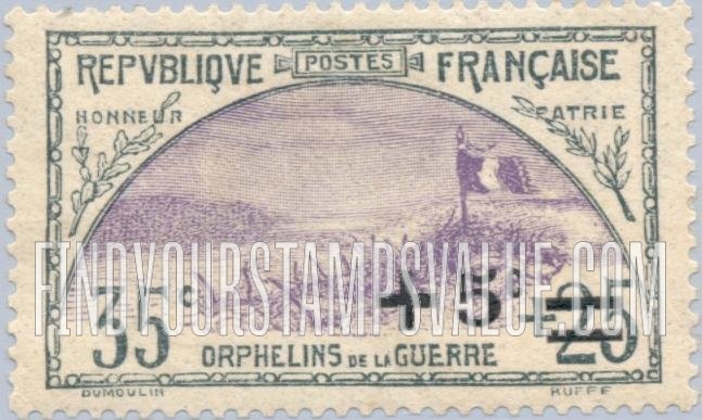 FindYourStampsValue: SEMI-POSTAL - “Trench of Bayonets”: Semi-Postal Stamps of 1917-19 Surcharged