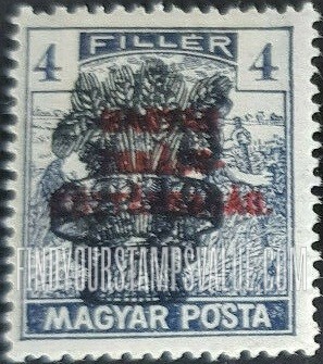 FindYourStampsValue: Harvesting Wheat: Overprinted in Black