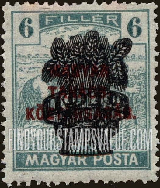 FindYourStampsValue: Harvesting Wheat: Overprinted in Black