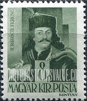 FindYourStampsValue: Portraits - Francis II Rákóczy