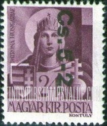 FindYourStampsValue: PARCEL POST STAMPS -    Portraits - Virgin Mary, Patroness of Hungary: Overprinted in Black