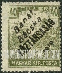 FindYourStampsValue: Issued under Serbian Occupation - Harvesting Wheat: Hungarian Stamps of 1913-19 Overprinted in Black