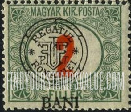 FindYourStampsValue: POSTAGE DUE STAMPS - Numeral Value: Hungarian Postage Due Stamps of 1914-18 Overprinted like Regular Issues