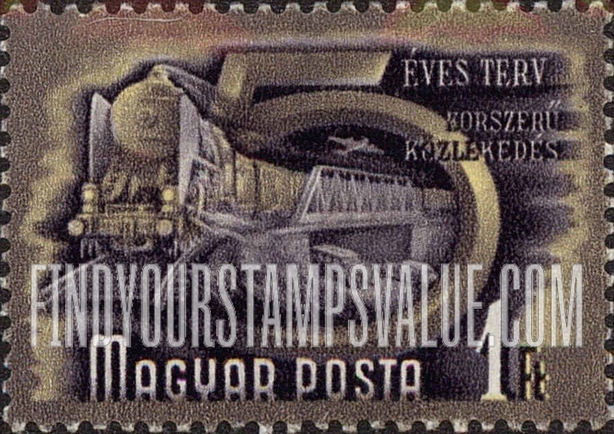 FindYourStampsValue: Train: 5-Year-Plan Type of 1950