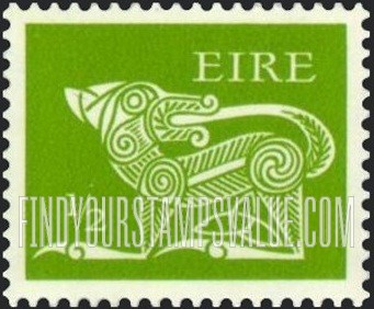 FindYourStampsValue: Dog from Ancient Brooch, County Kilkenny: Types of 1968-69