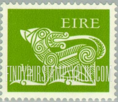 FindYourStampsValue: Dog from Ancient Brooch, County Kilkenny: Types of 1968-69