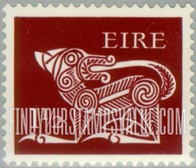 FindYourStampsValue: Dog from Ancient Brooch, County Kilkenny: Types of 1968-69