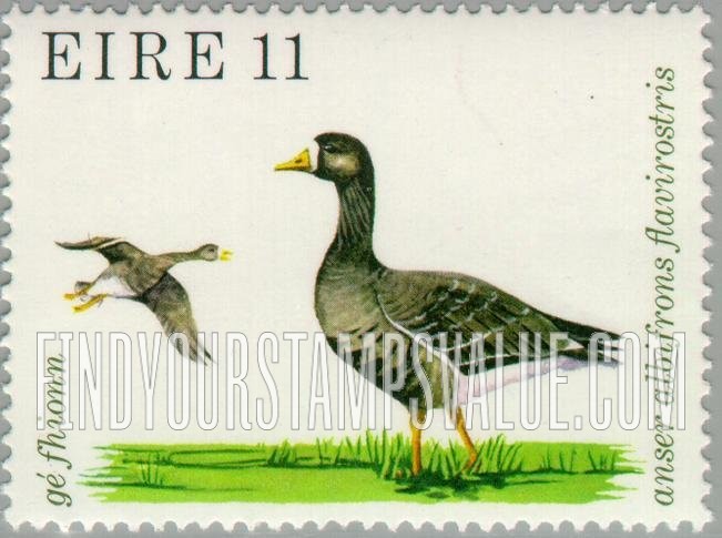 FindYourStampsValue: Birds: Greenland white-fronted geese