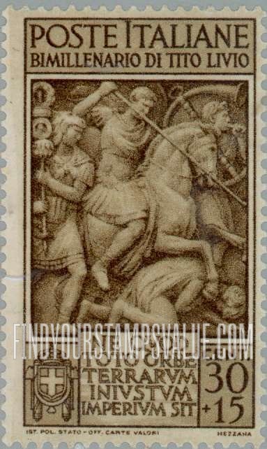 FindYourStampsValue: SEMI-POSTAL - Roman Battle
