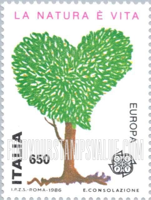 FindYourStampsValue: Europa 1986: Heart (life)