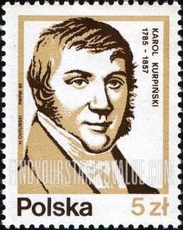 FindYourStampsValue: Famous People: Karol Kurpinski (1785-1857), Composer