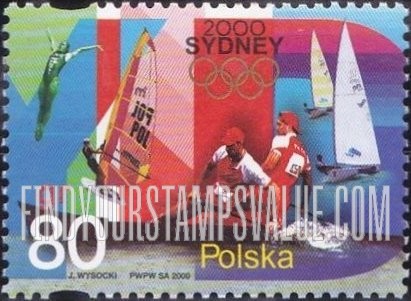 FindYourStampsValue: 2000 Summer Olympics, Sydney: Diving, sailing, rowing