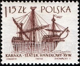 FindYourStampsValue: Ship Type of 1963: 15th century “Caraca”