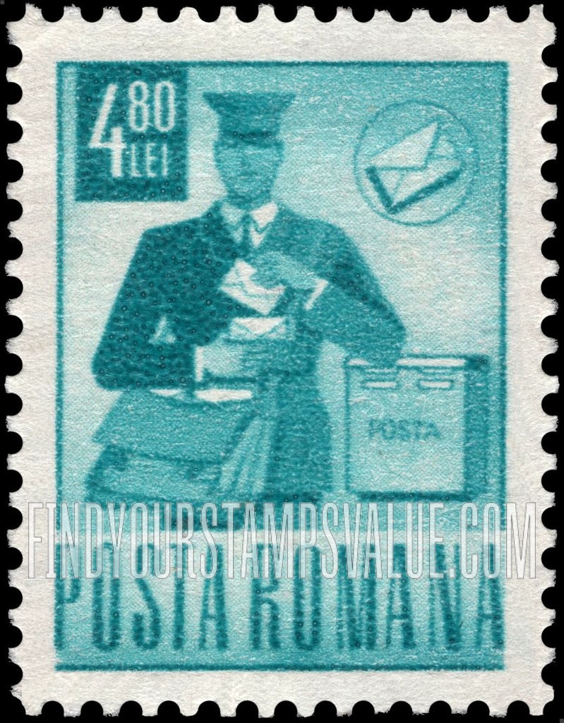 FindYourStampsValue: Mailman: Type of Regular Issue