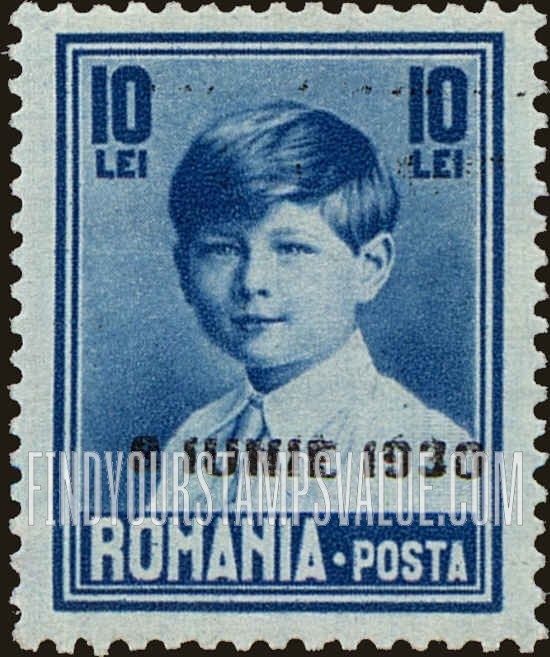 FindYourStampsValue: King Michael: Stamps of 1928-30 Overprinted