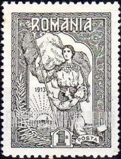 Romania Holding Flag