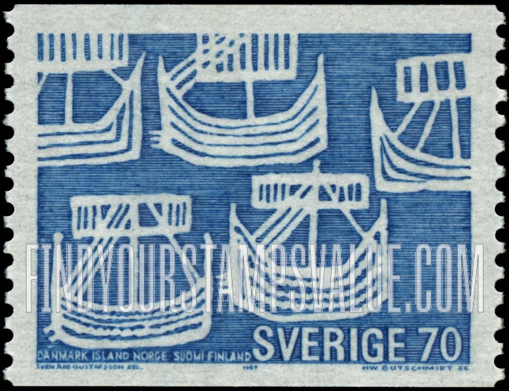 FindYourStampsValue: Nordic Cooperation: Five Ancient Ships
