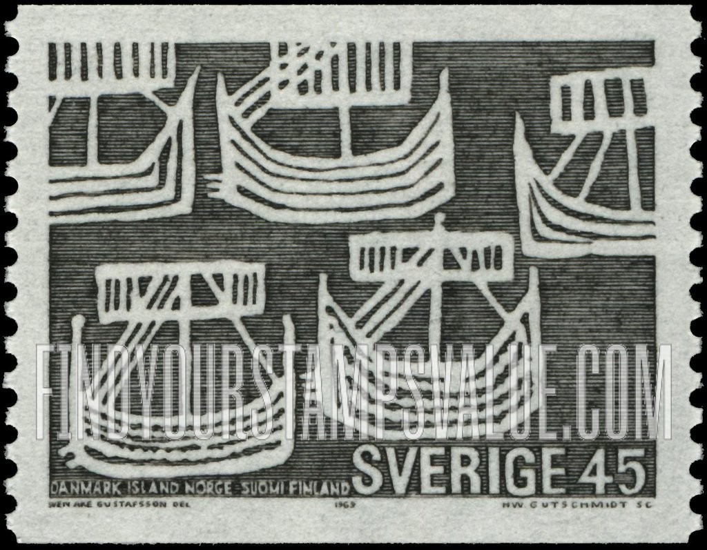 FindYourStampsValue: Nordic Cooperation: Five Ancient Ships