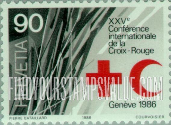 FindYourStampsValue: Federal Administration: 25th International Red Cross Conference, Geneva, October 23-31