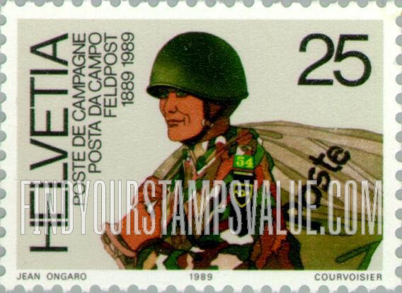Federal Administration, Military Post, Centenary: Army postman
