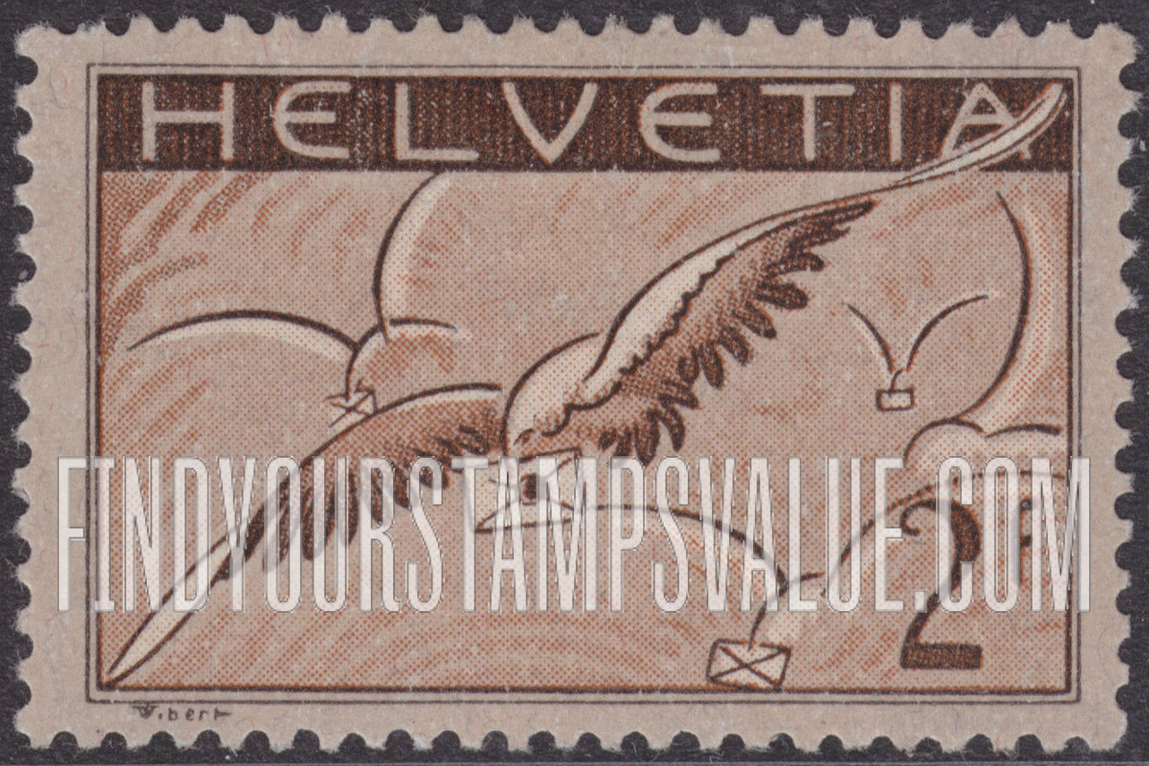 FindYourStampsValue: Air Post: Bird Carrying Letter