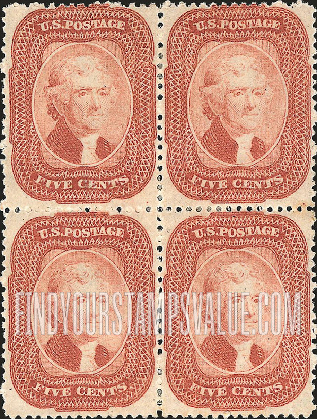 FindYourStampsValue: THOMAS JEFFERSON