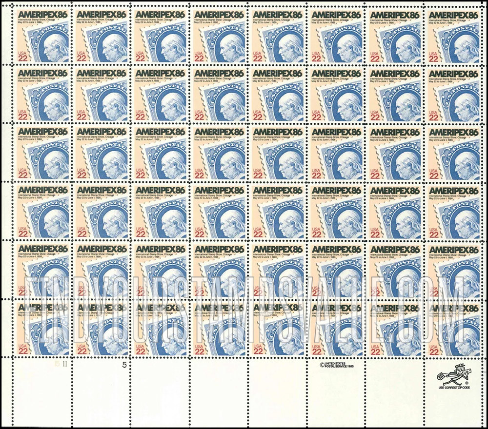FindYourStampsValue: AMERIPEX'86