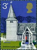 Great Britain (United Kingdom): Old Village Churches - St.Andrew's, Greensted-Juxta-Ongar