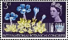 FindYourStampsValue: Great Britain (United Kingdom): 10th International Botanical Congress - Spring Gentian