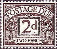 Great Britain (United Kingdom): Postage Due Stamps - Two Pence