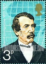 Great Britain (United Kingdom): British Explorers - David Livingstone and Map of Africa