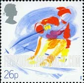 FindYourStampsValue: Great Britain (United Kingdom): Sports - Downhill Skiing