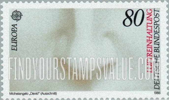 FindYourStampsValue: Europa 1986: Nose (pure air)