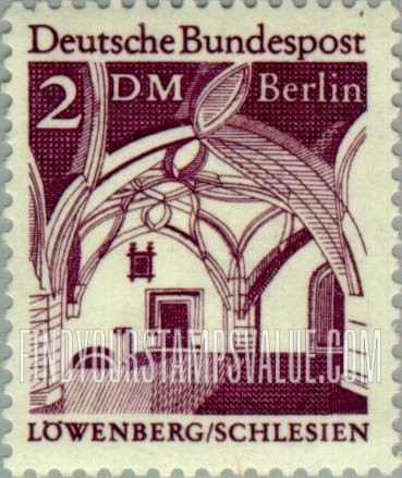 FindYourStampsValue: BERLIN - Löwenberg Town Hall, interior view
